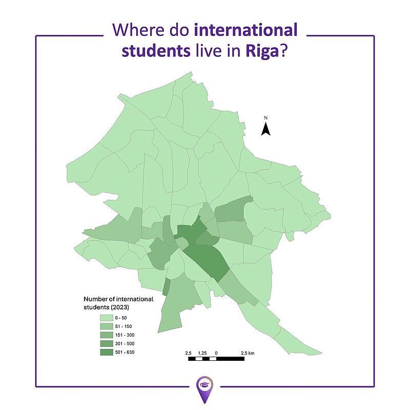  Where do international students live in Riga?